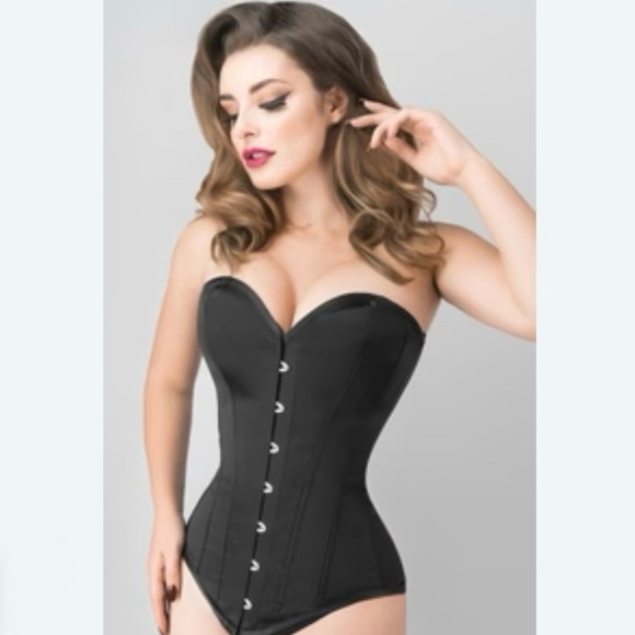 Elegant Black Corset Bodysuit - Picture 1 of 15